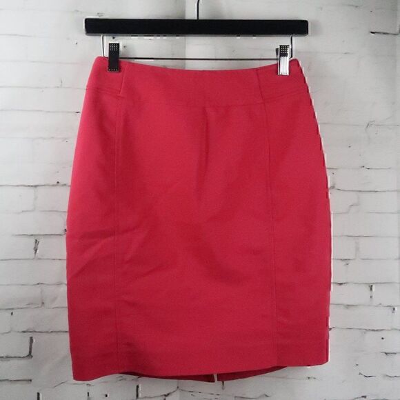 H&M PINK OFFICE WORK BUSINESS MINI SKIRT SIZE 4 - Picture 1 of 11
